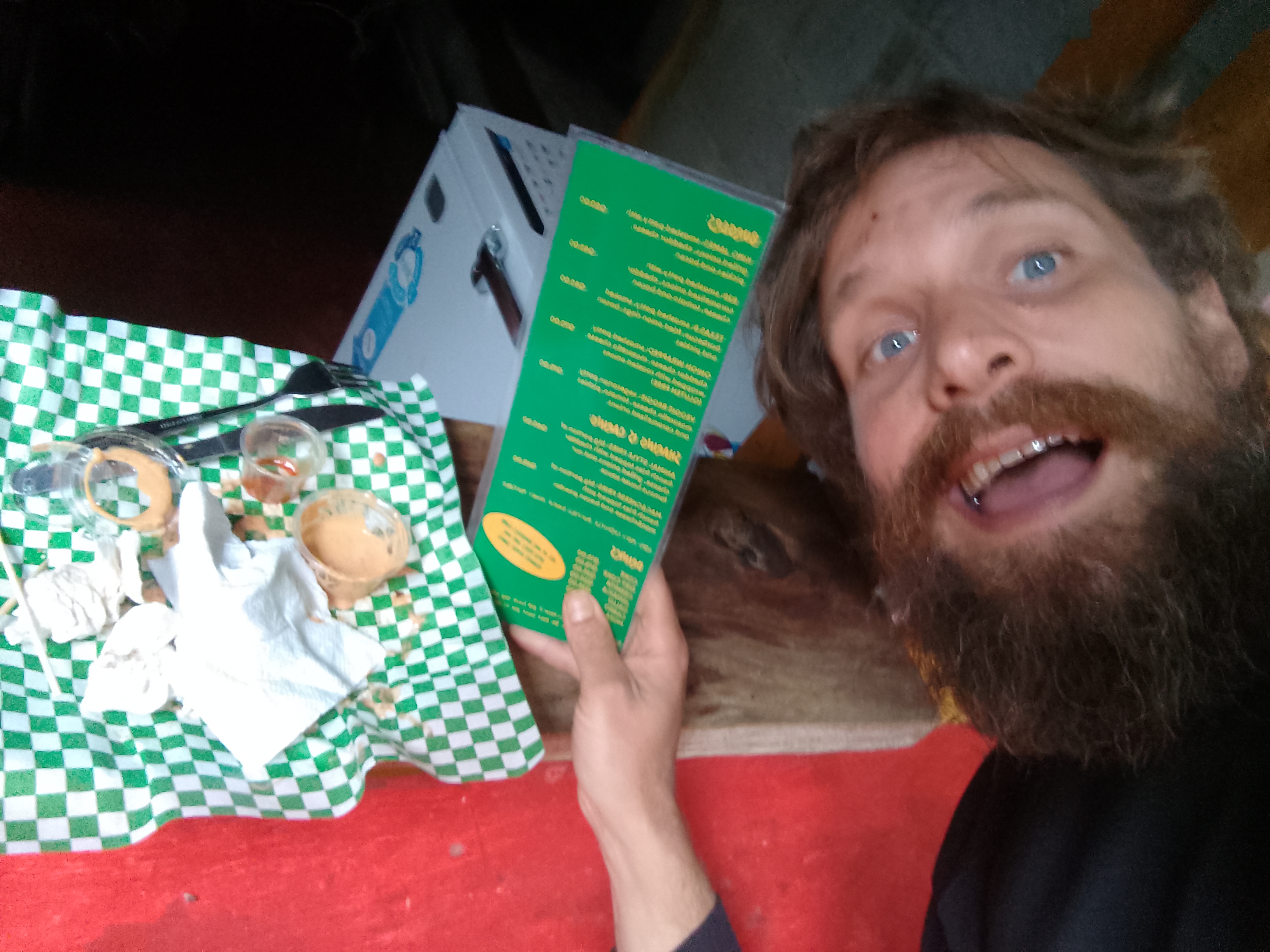 I bought a delicious Hamburger at Dippin Buns with HBD