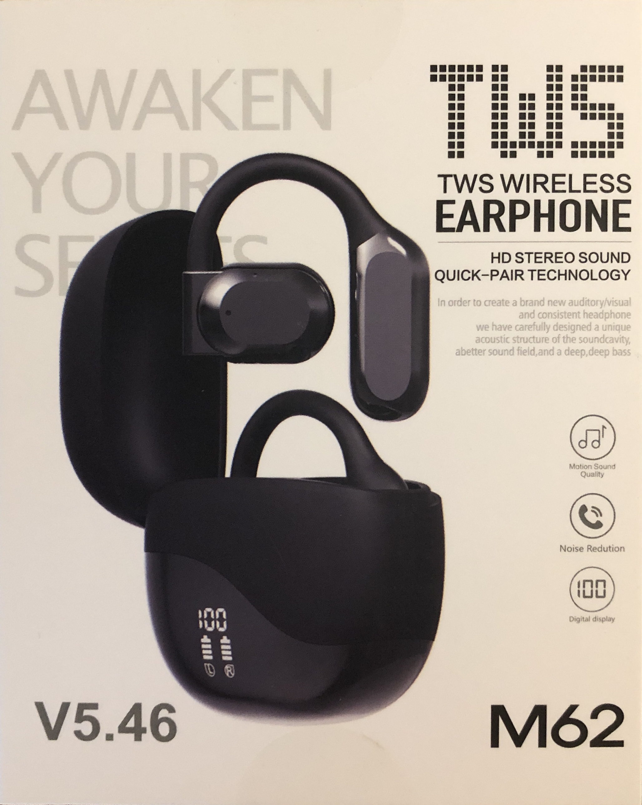 VRQUB M62 Wireless TWS Earphones.JPG