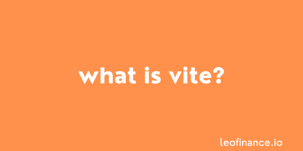 What is Vite?