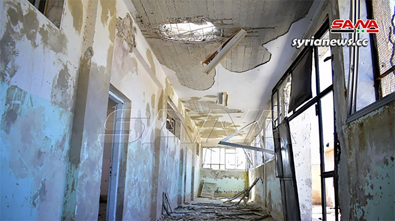 Israel bombed a school in Quneitra southwest of Syria.jpg