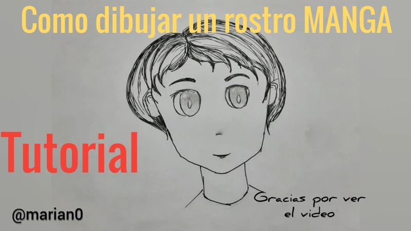 Tutorial de como dibujar tu propio Manga en minutos / Video tutorial - How  to draw a Manga face in minutes - 3speak - Tokenised video communities