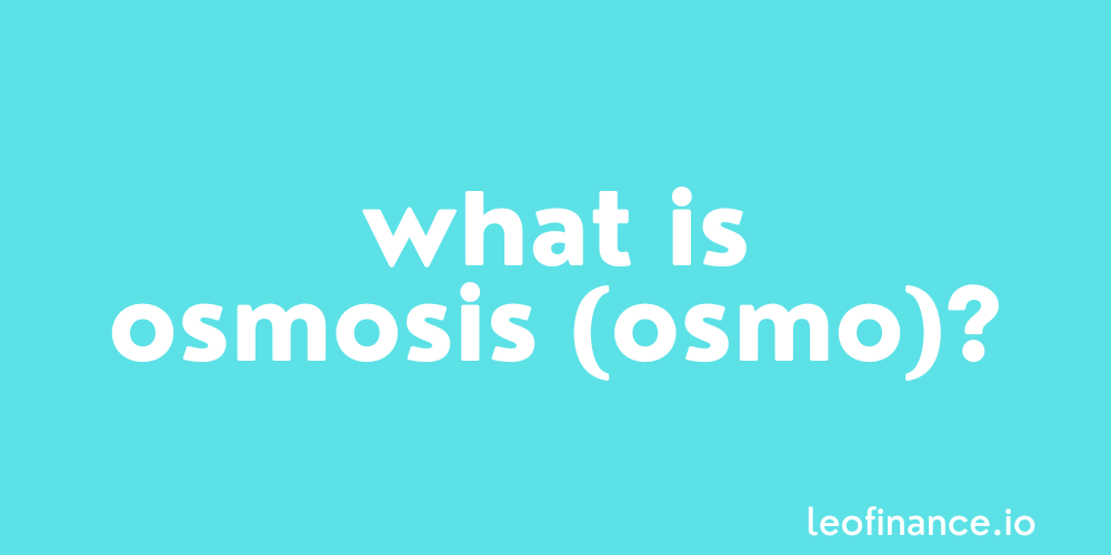What is Osmosis crypto (OSMO) - Osmosis Guide.