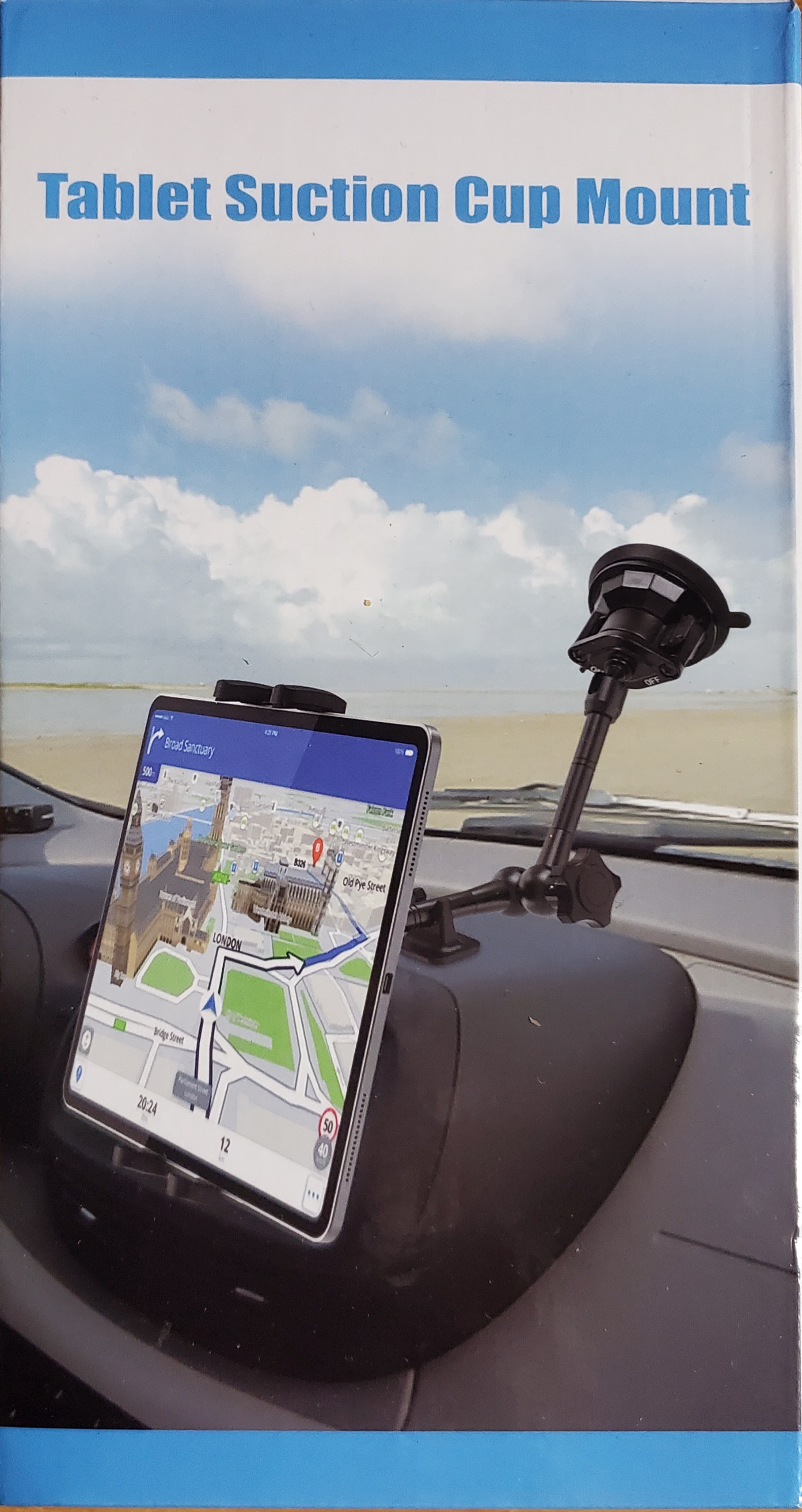 Kolasels TS006+A085 Tablet Holder for Car Dashboard Windshield.jpg