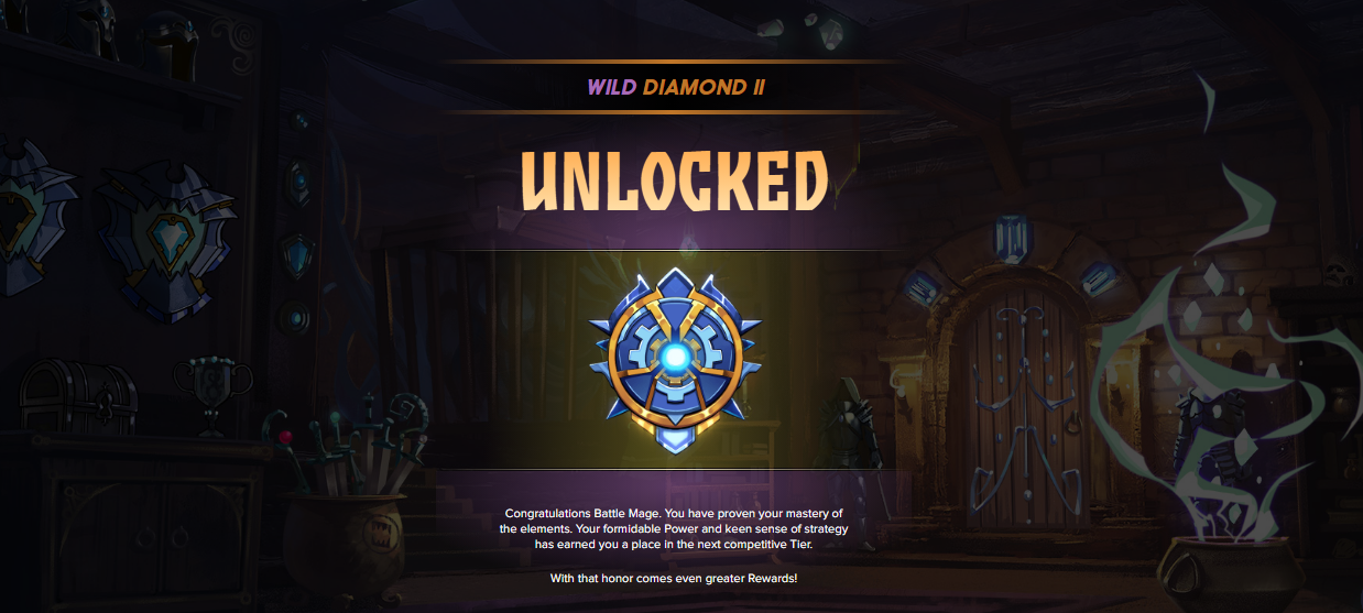 SPLINTERLANDS - DIAMOND II WILD LEAGUE UNLOCKED | LEAGUE ADVANCEMENT REWARDS 