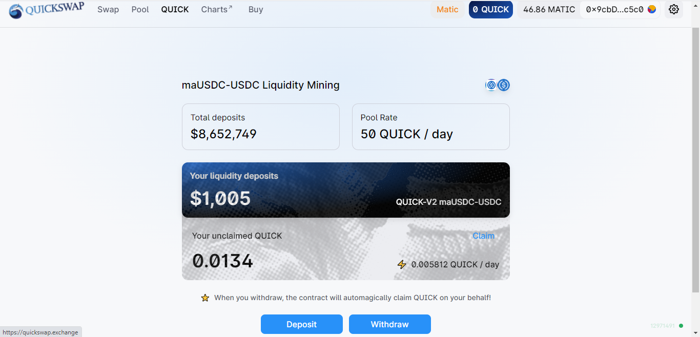 Stable Coin Quick Swap