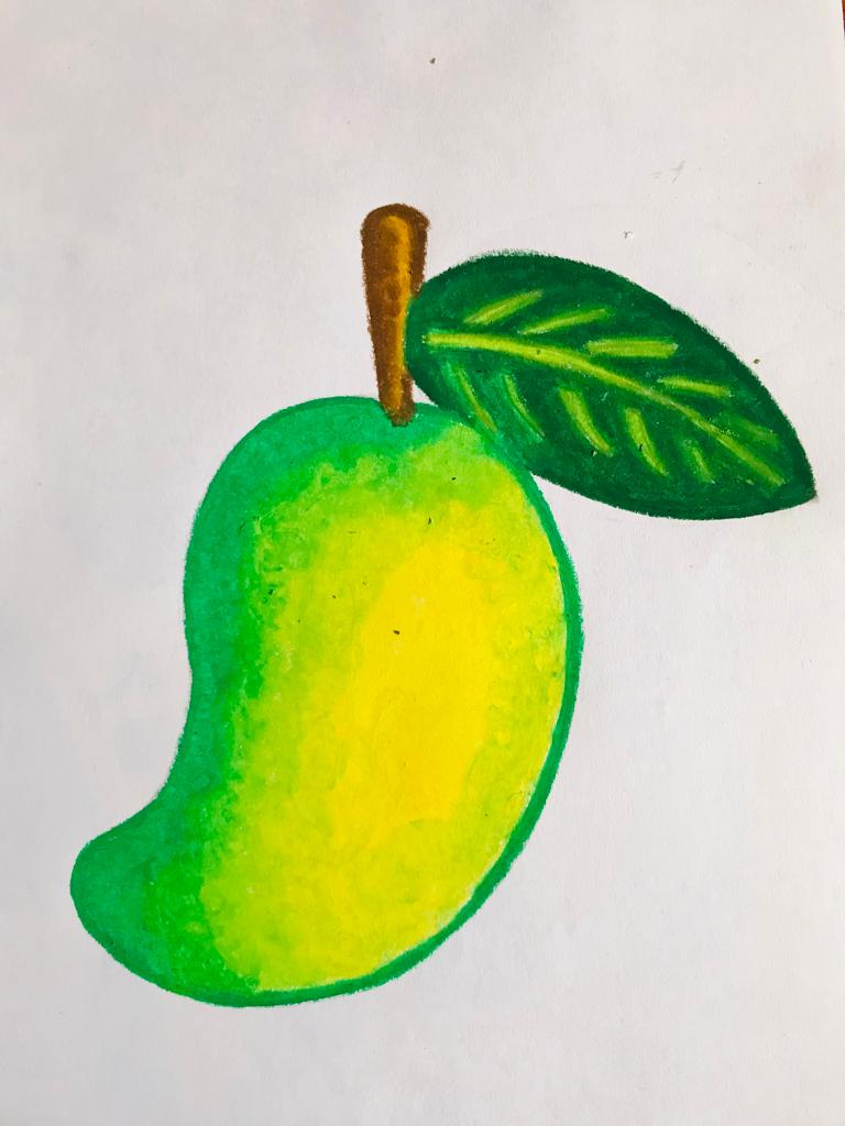 M - Mango🥭 | How To Draw Mango Easy | Step By Step Mango Drawing | Mango  Drawing/Color For Kids - YouTube