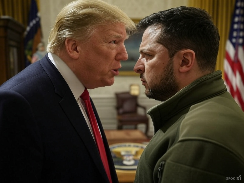  "Trump and Selenskyj arguing"