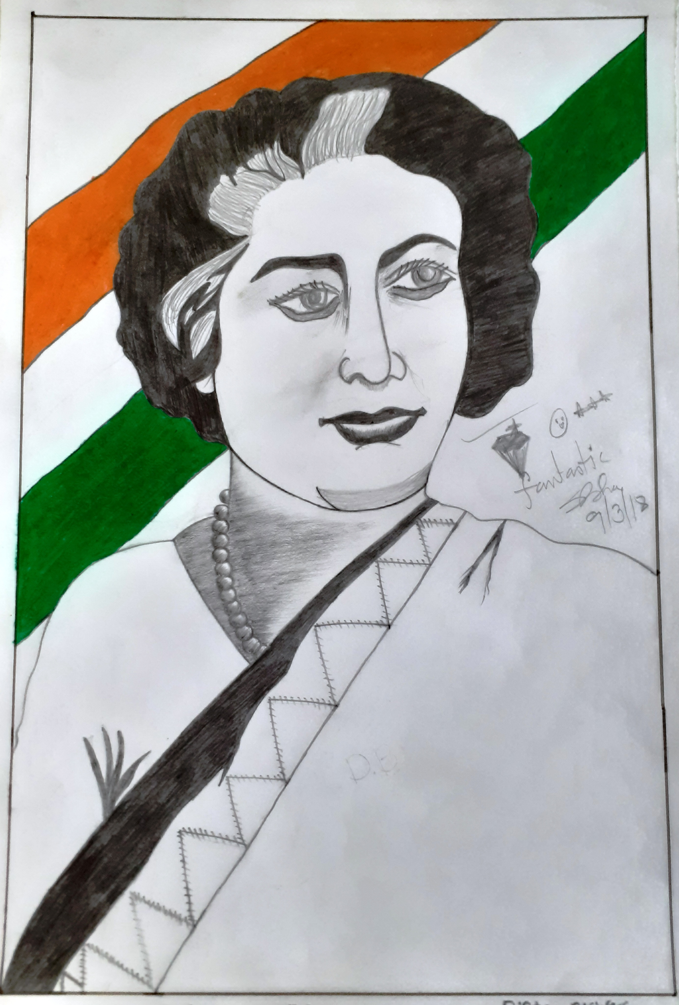 Gods-Leaders-Images-Drawings: Indira Gandhi