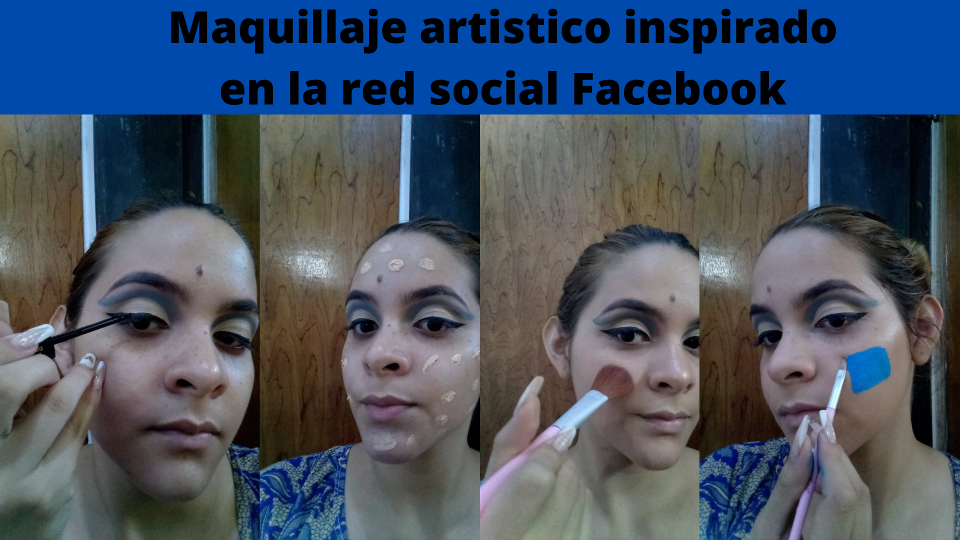Maquillaje artistico inspirado en la red social Facebook (2).png
