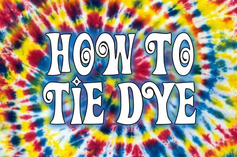 How to tie dye