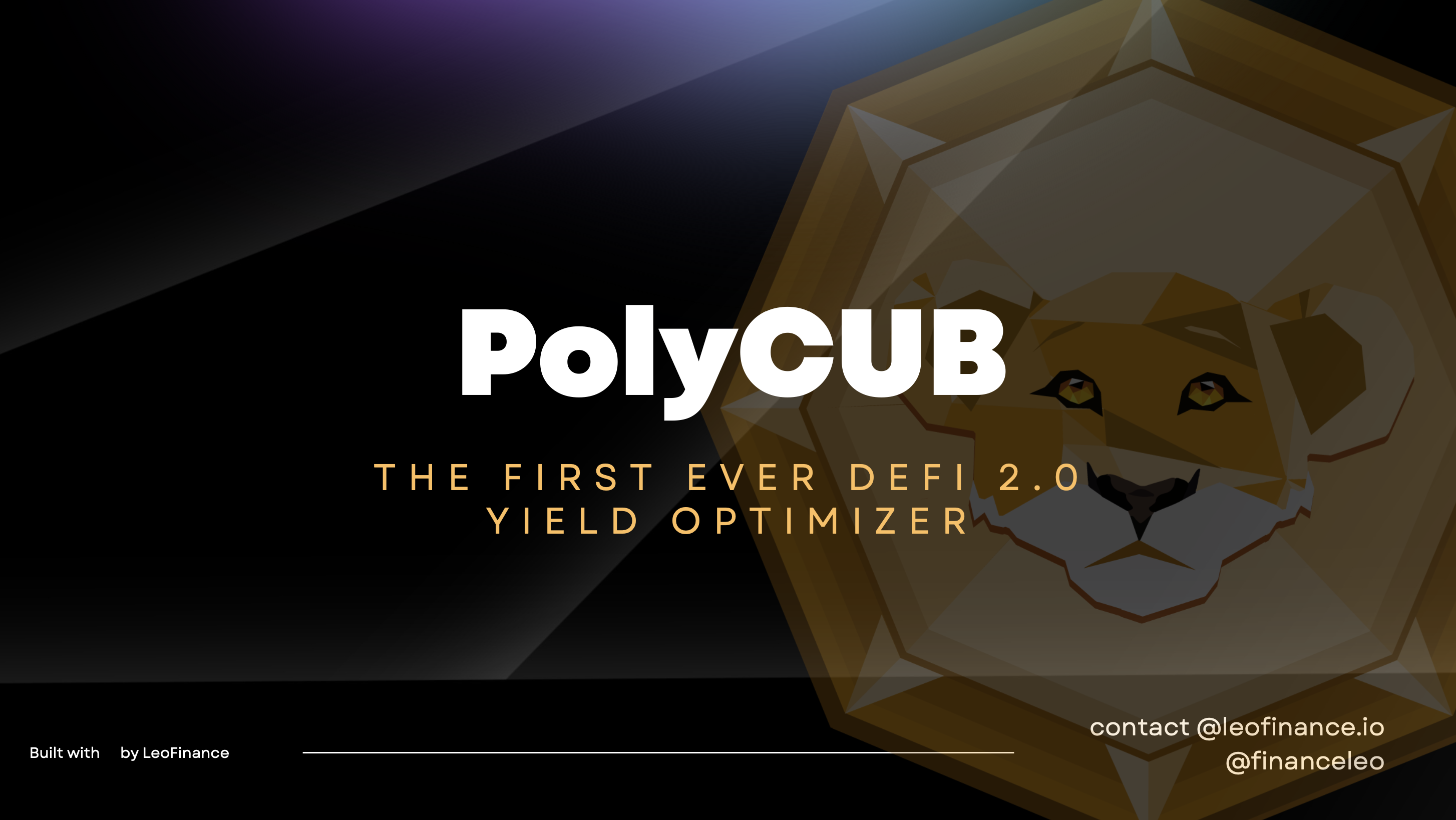 @leofinance/polycub-pitch-deck-onboarding-venture-capital-to-our-ecosystem-via-the-hardest-defi-asset-out-there