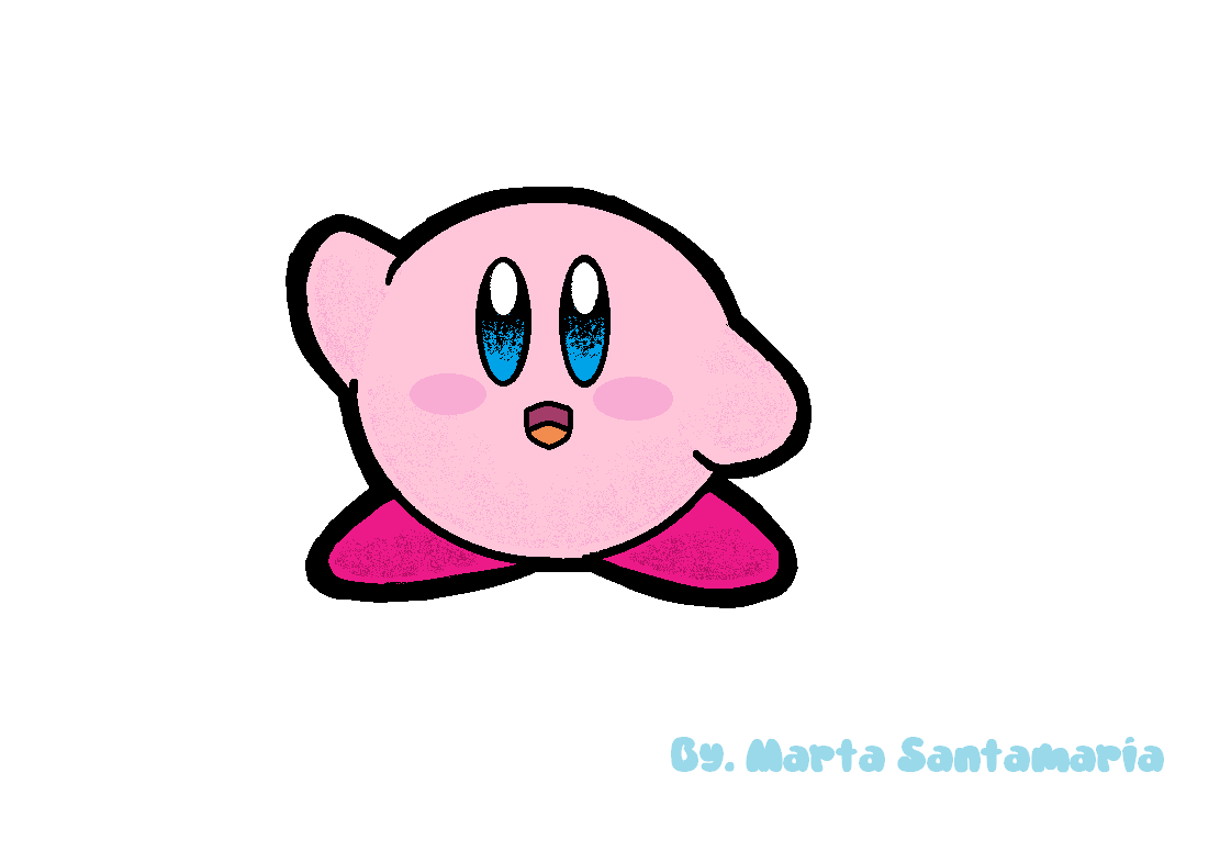 Drawing Kirby in Paint // Dibujando a Kirby en Paint — Hive