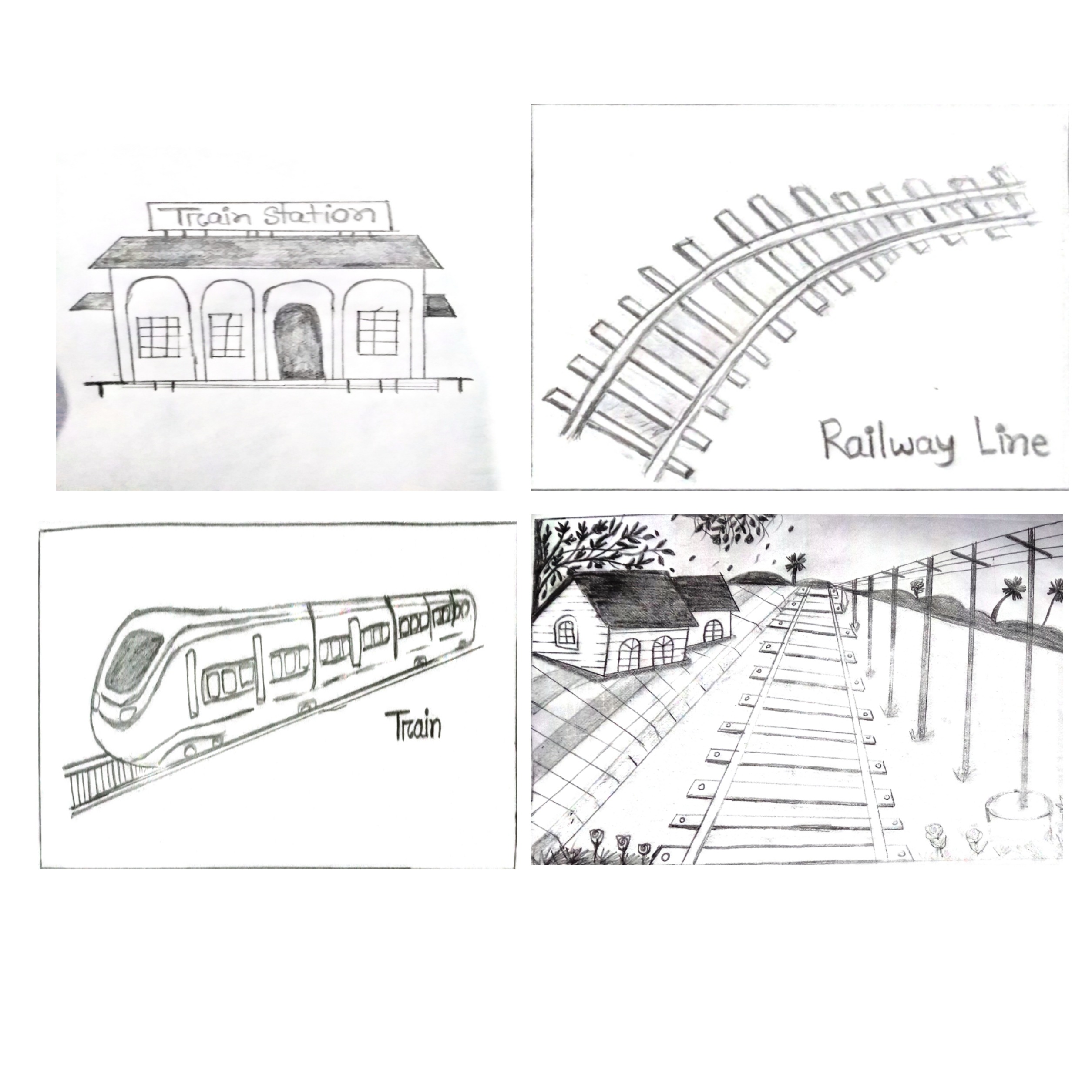 412 Pencil drawing train Vector Images  Depositphotos