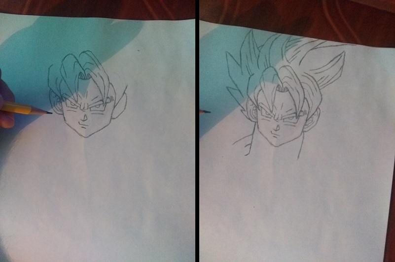 Drawing Anime Son Goku From Dragon Ball Z — Steemit