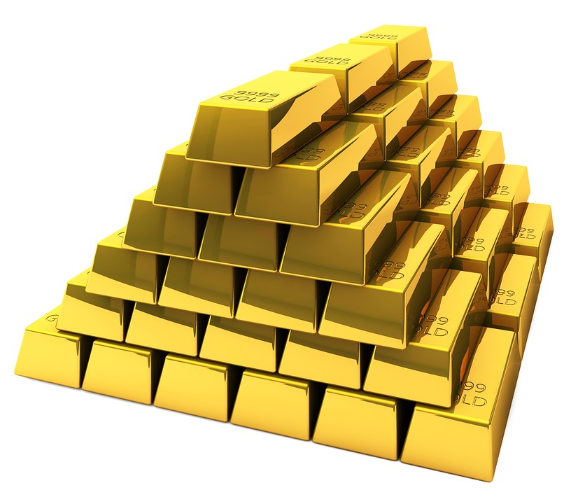 A pile of Gold Bricks