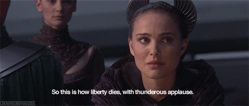 Padme Democracy Dies With Applause GIF.gif
