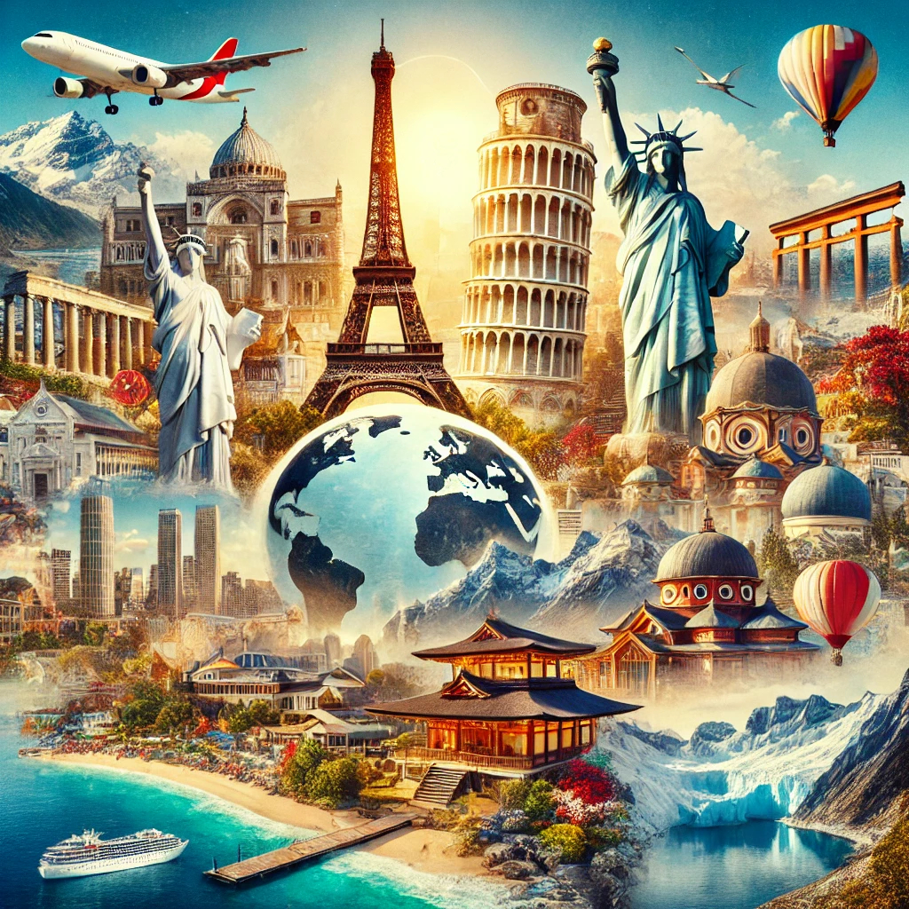  "DALL·E 2024-10-05 22.43.16 - A visually captivating collage showcasing iconic travel destinations from around the world. The collage includes the Eiffel Tower in Paris, the Coloss.jpg"