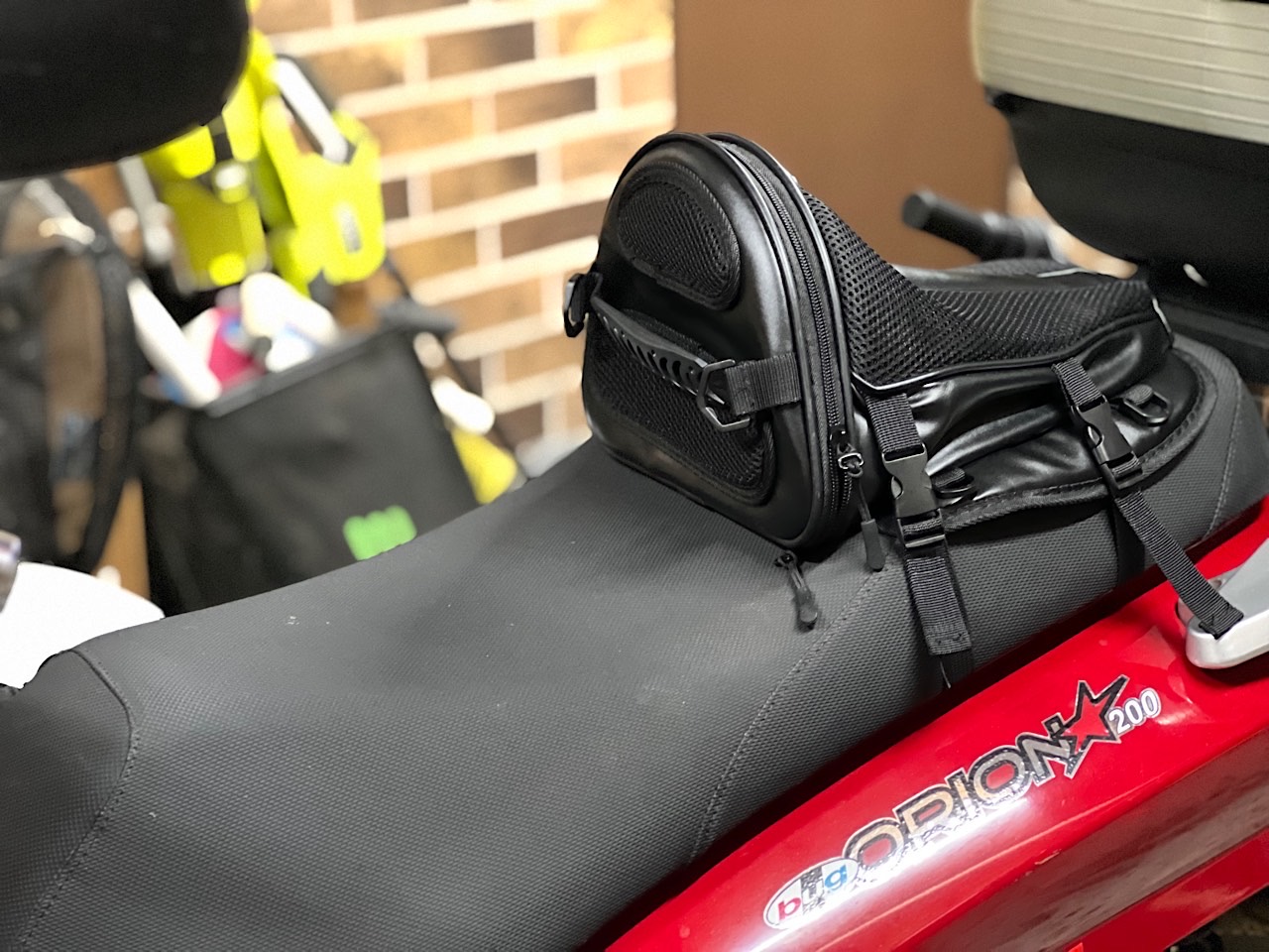 Seat bag as back support