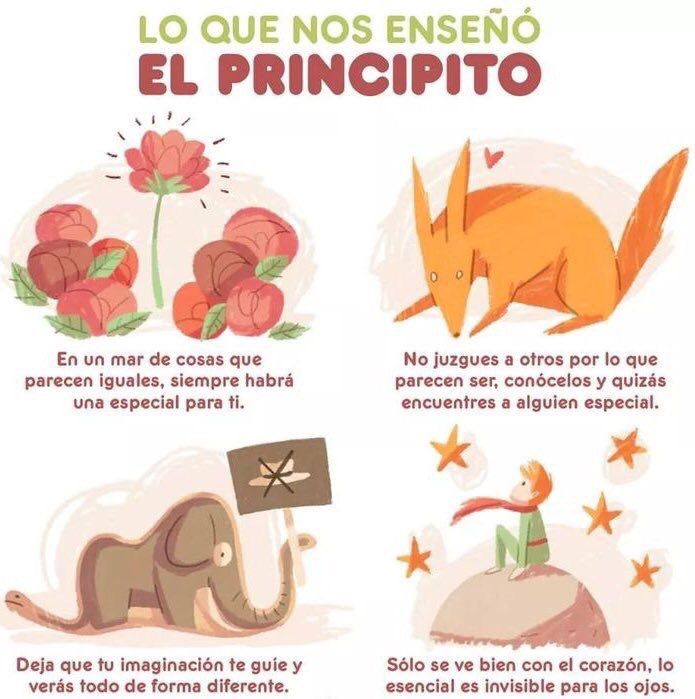 Mensaje de El Principito 🌹 #LittlePrince #ElPrincipito #infografia.jpg