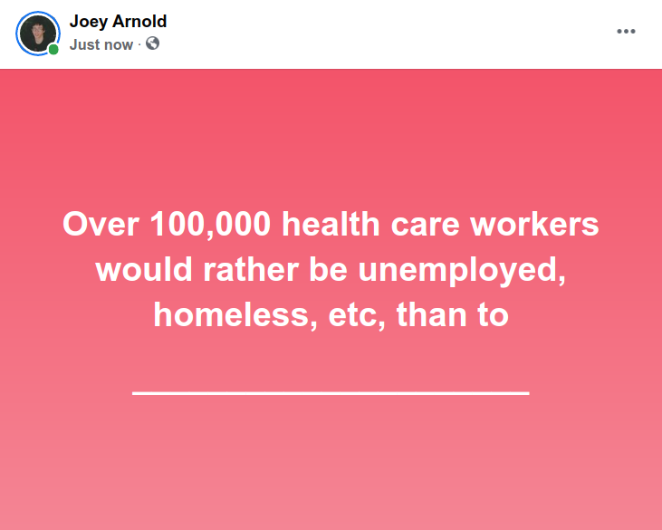 Screenshot at 2021-09-30 20:11:00 Over 100,000 health care workers would rather be unemployed, homeless, etc, than to what.png