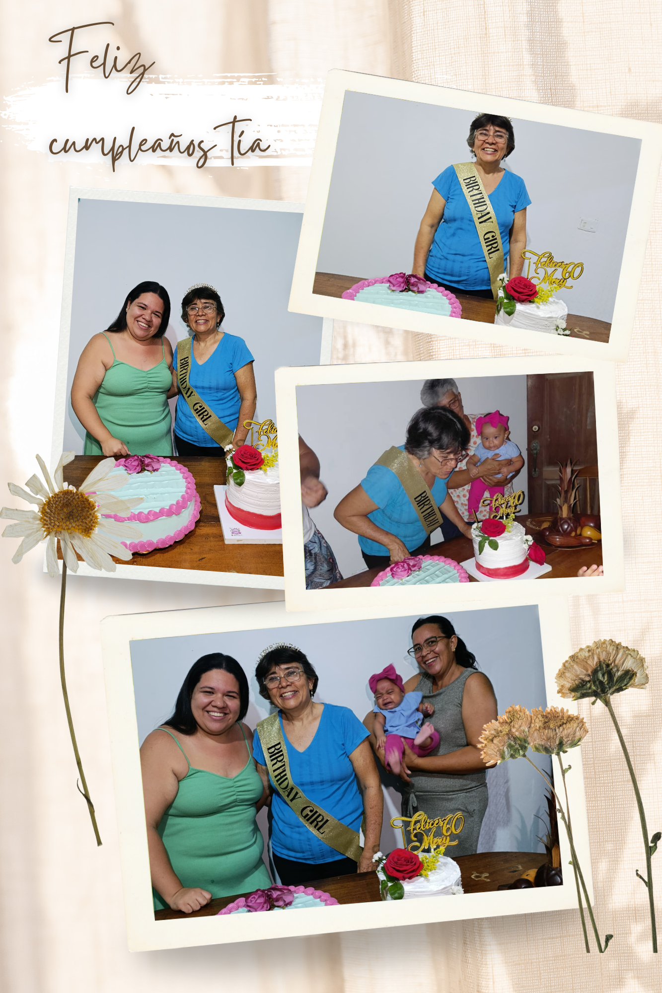 Celebrando el cumpleaños 60 de mi tía 🎂❤️🌹[ESP-ENG]