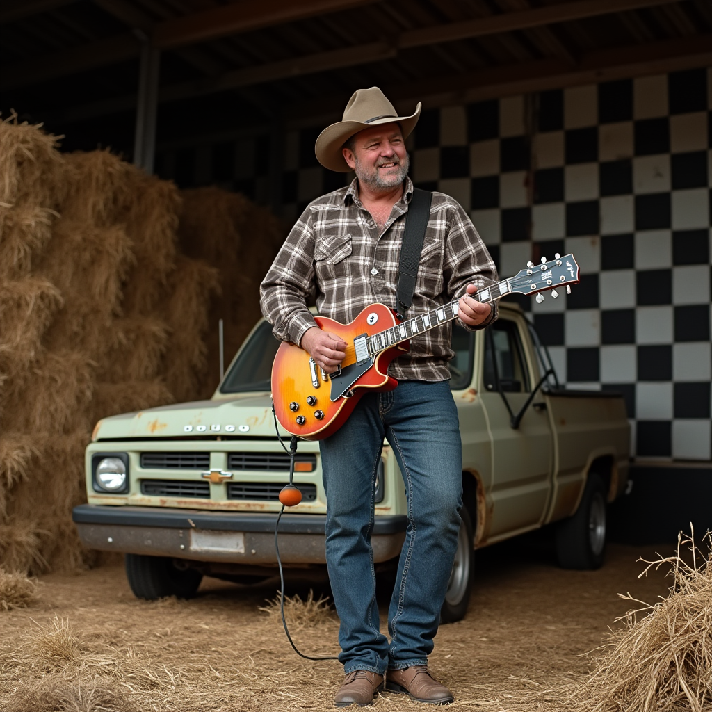 country_blues_style_guitarist_out_in_a_farm_like_setting_playing_in_a_barn_stacked_with_haybails_bi_i2qs98so1ziq3ht2w2p5_1.png