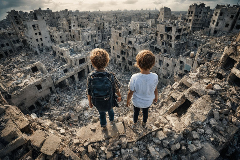 -fish-eye-lenschildren-standing-on-the-ruins-of-a-bombed-city-palestinian-atmosphereaircrafy-flyn-135387922.jpeg