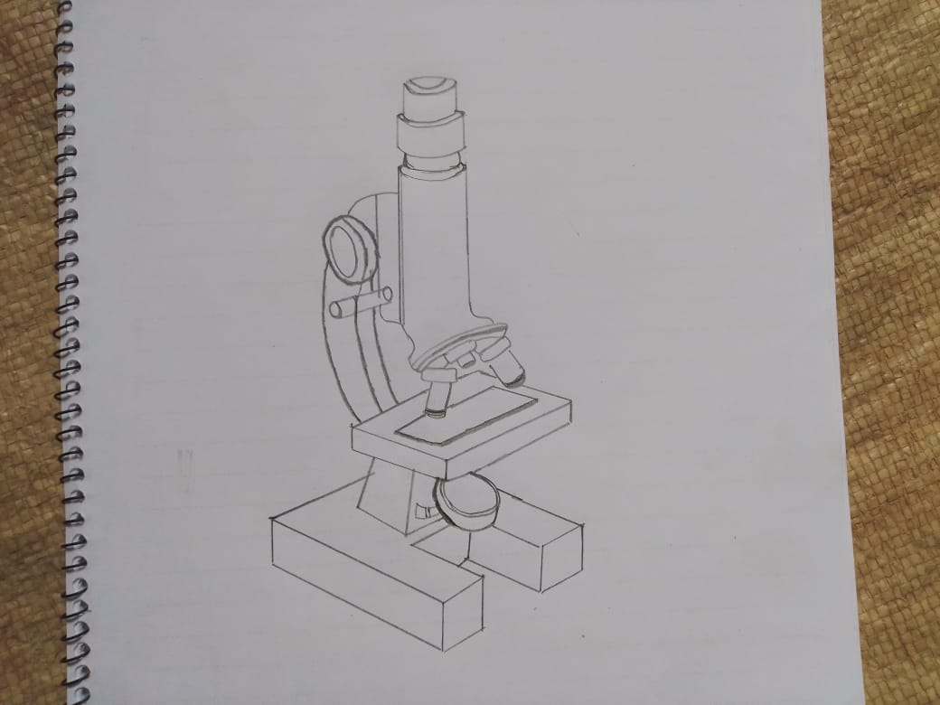 Microscope. Vector drawing Stock Vector by ©Marinka 124835010