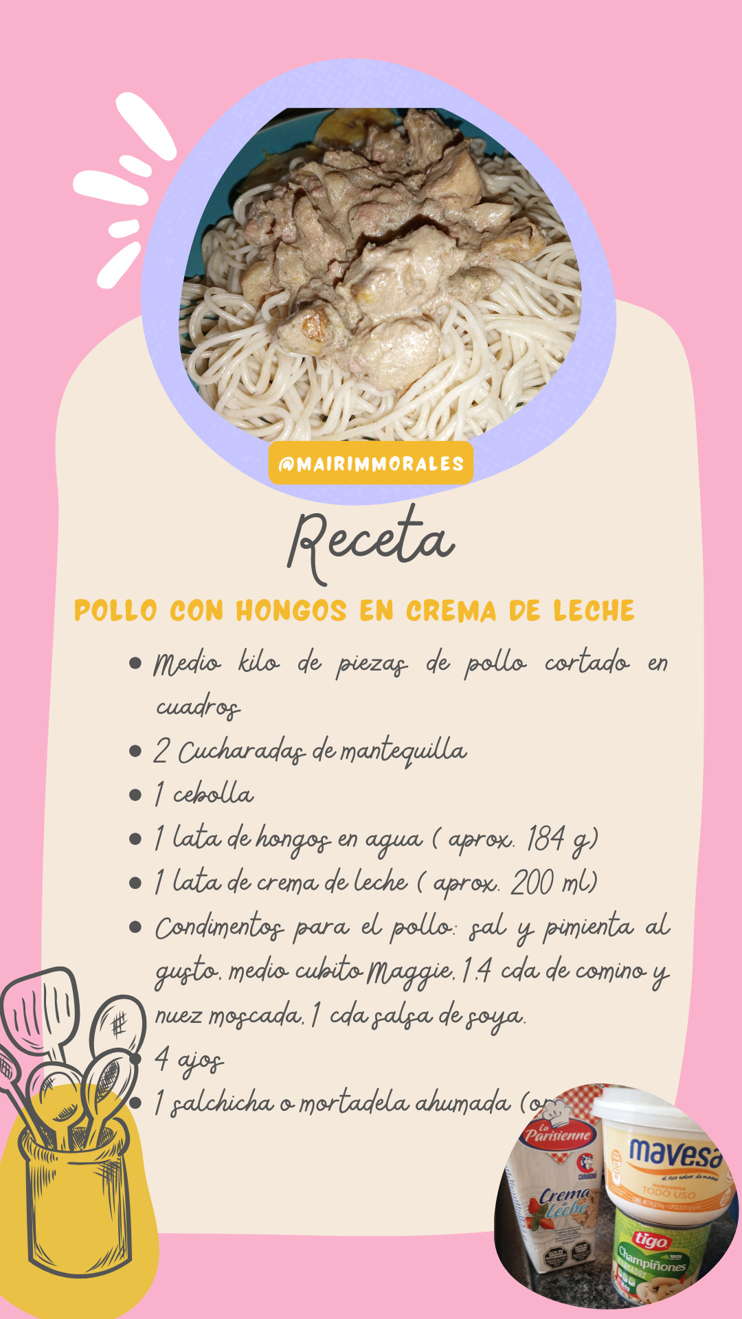 Historia de instagram receta budín de limón scrapbook rosa.png