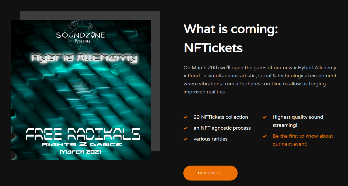 SOUNDZONE NFTickets homepage.png