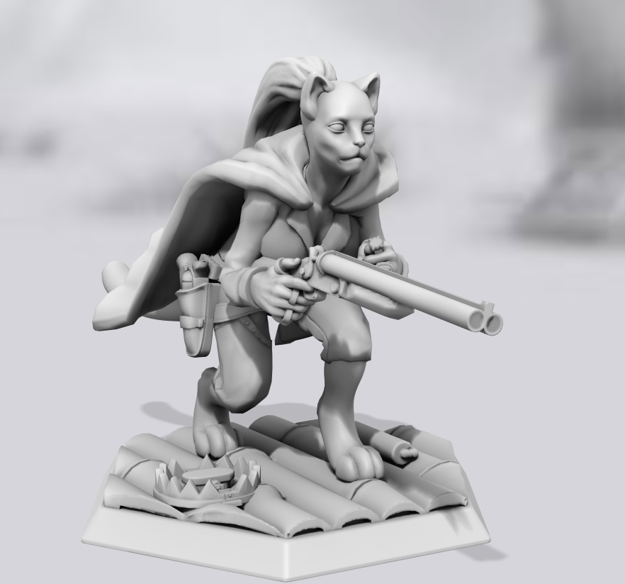 Hero Forge Miniatures: Hunter Kira, the Killer Catgirl — Hive