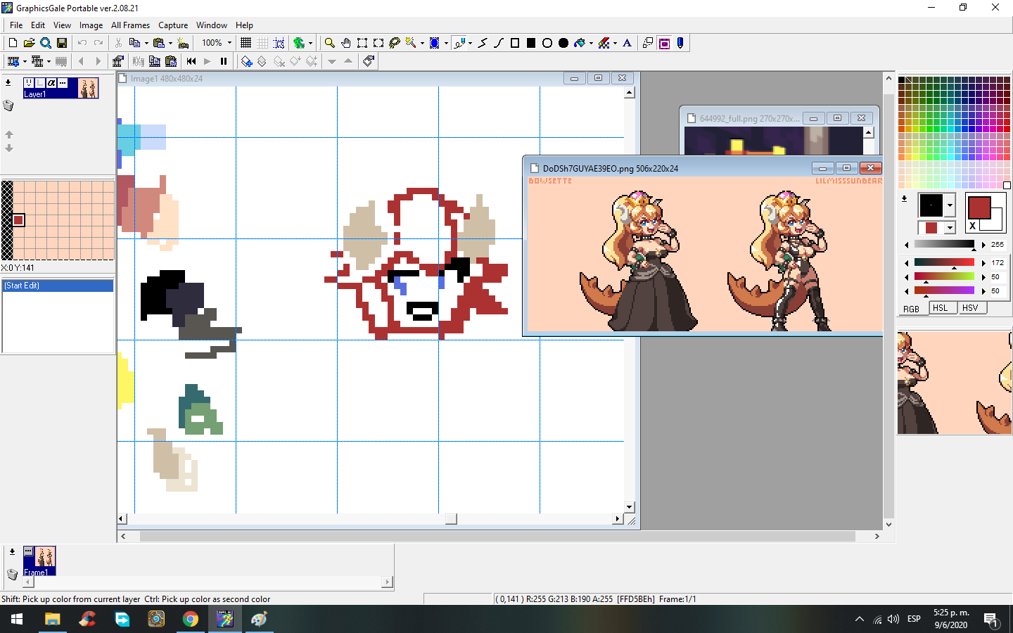 Bowsette- pixel art (with tutorial) — Hive