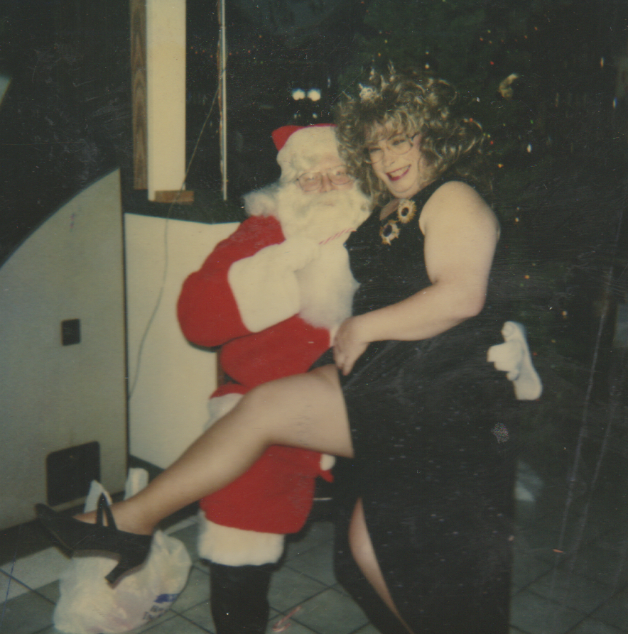 1990s - Bill Cunningham, Santa, Not sure what year or decade even, Bill as Kathy Freeman.png