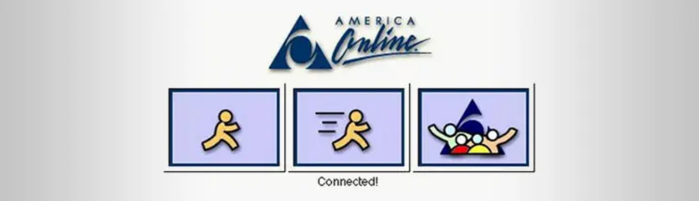 Screenshot at 2021-05-12 22:56:51 American Online AOL AIM Instant Messenger dialing up connected.png
