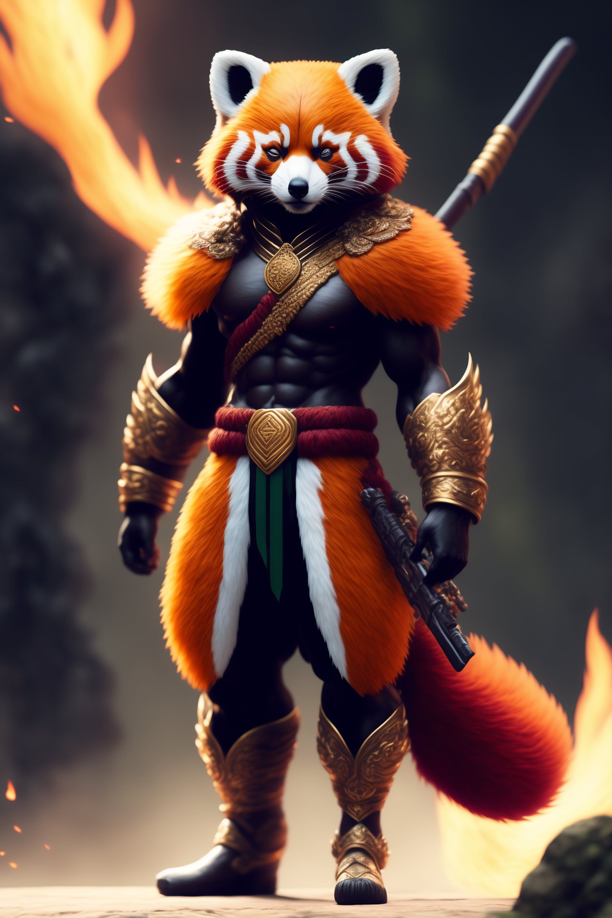 @behiver/red-panda-envisioned-as-a-firefox-or-splinterlands-art-contest-week-230