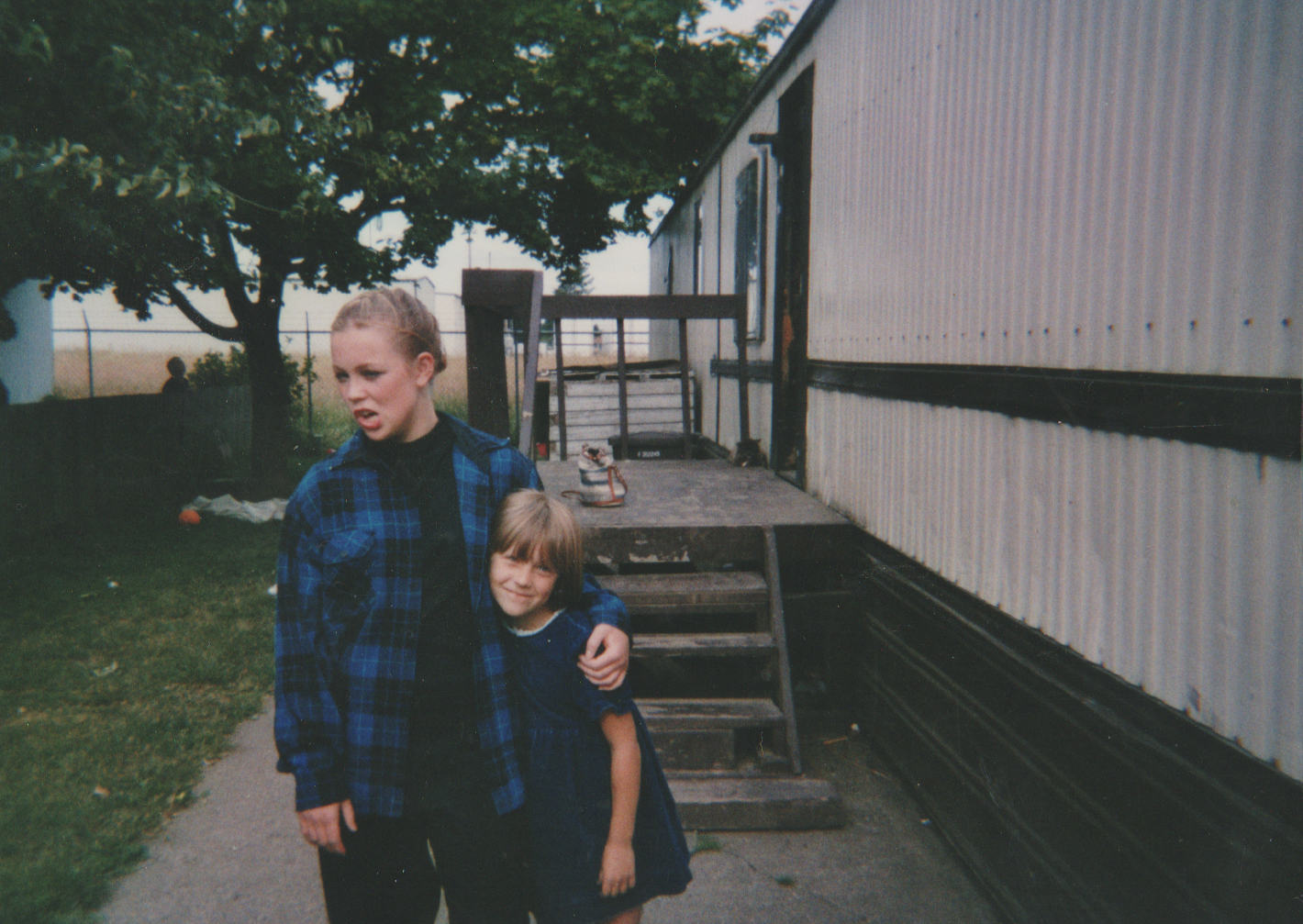 1995 maybe, Katie, Crystal, matching in blue, 163 front yard-1.png