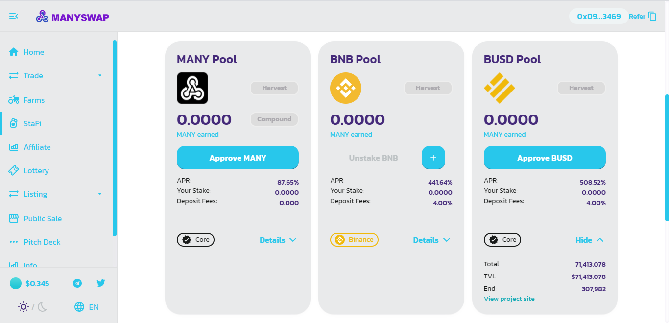 Stable Coin Many Swap