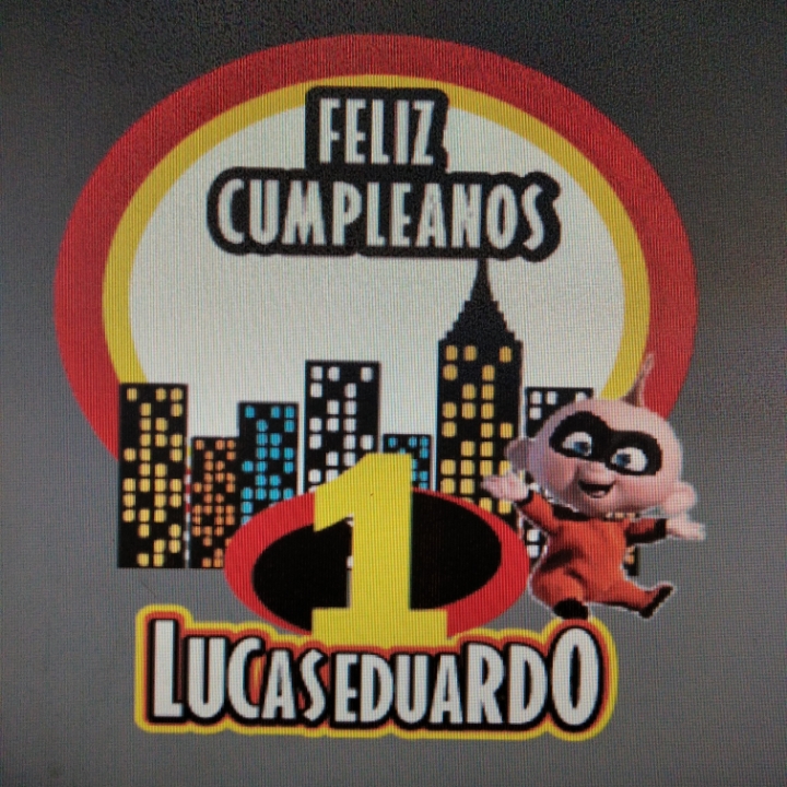 ESP - ENG] TOPPER PARA PASTEL TEMÁTICA DE LOS INCREIBLES JACK JACK EN FOAMI  O GOMA EVA - THE INCREDIBLE JACK JACK THEMED CAKE TOPPER IN FOAMI OR EVA —  Hive