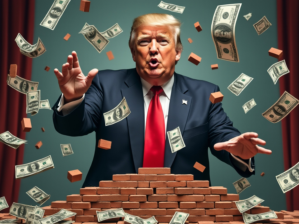 Trump Money Bricks, Joeyarnoldvn Grok Art Untitled.jpeg