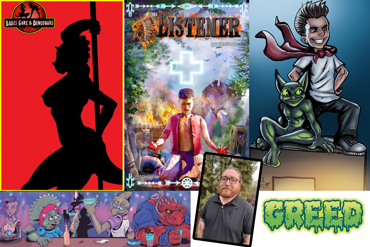 Dustin Brunell, Greed, comics, indie comics, comic books, The Listener