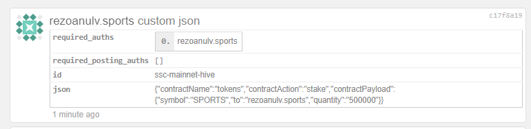 Staking 500,000 SPORTS Tokens Today 3.PNG