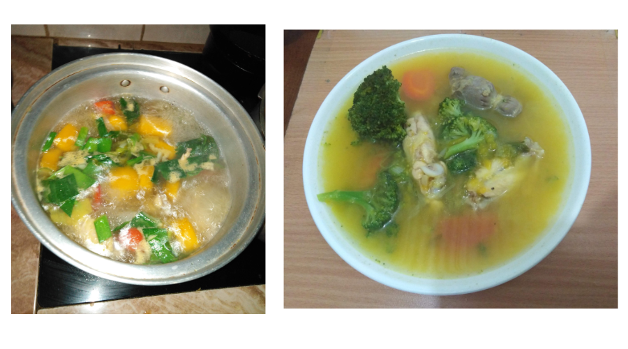 Feeling under the weather A bowl of hot Chicken Soup does it for me, maybe sprinkled with bacon bits. What food makes you feel better when you are feeling sick (3).png
