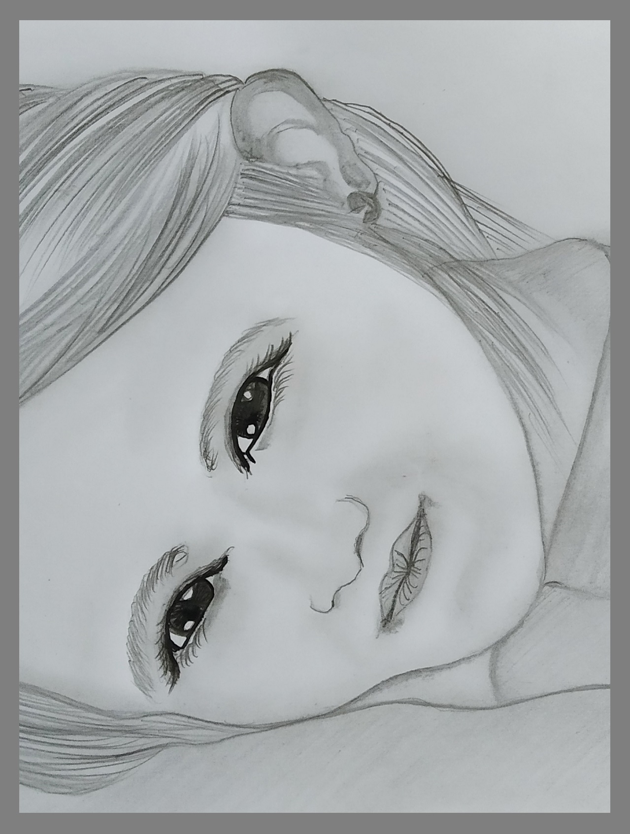 female portrait face, close up, foggy background, monochrome, Pe... -  Arthub.ai