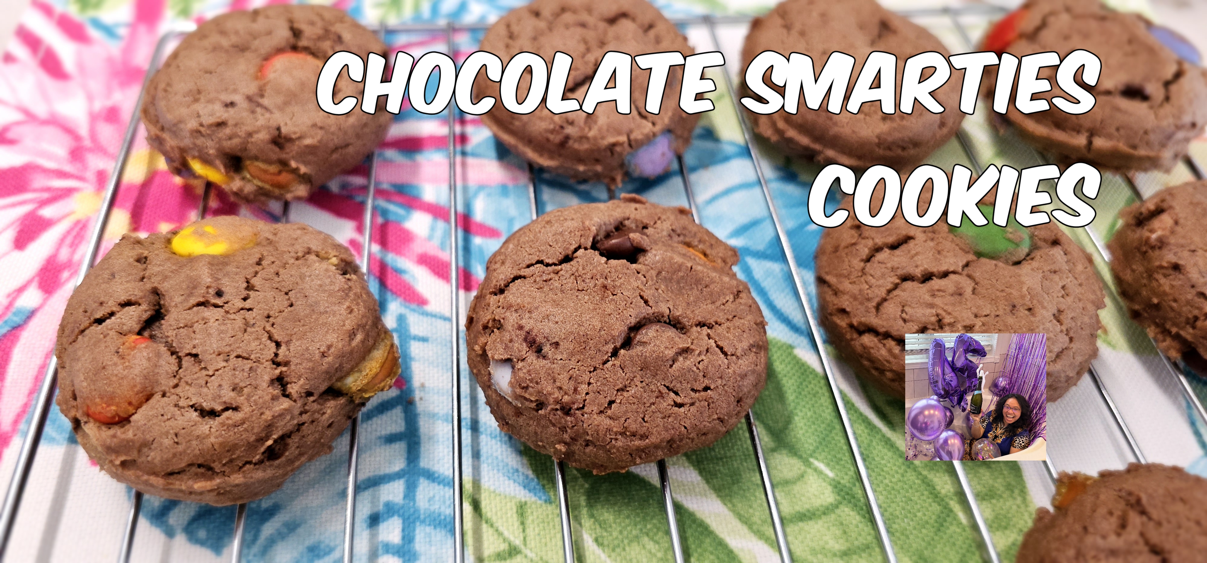 Chocolate Smarties Cookies