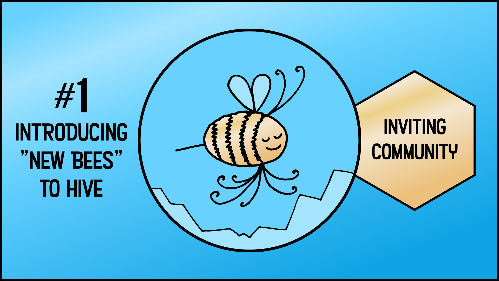 1. Introducing "New Bees" To Hive - Inviting Community