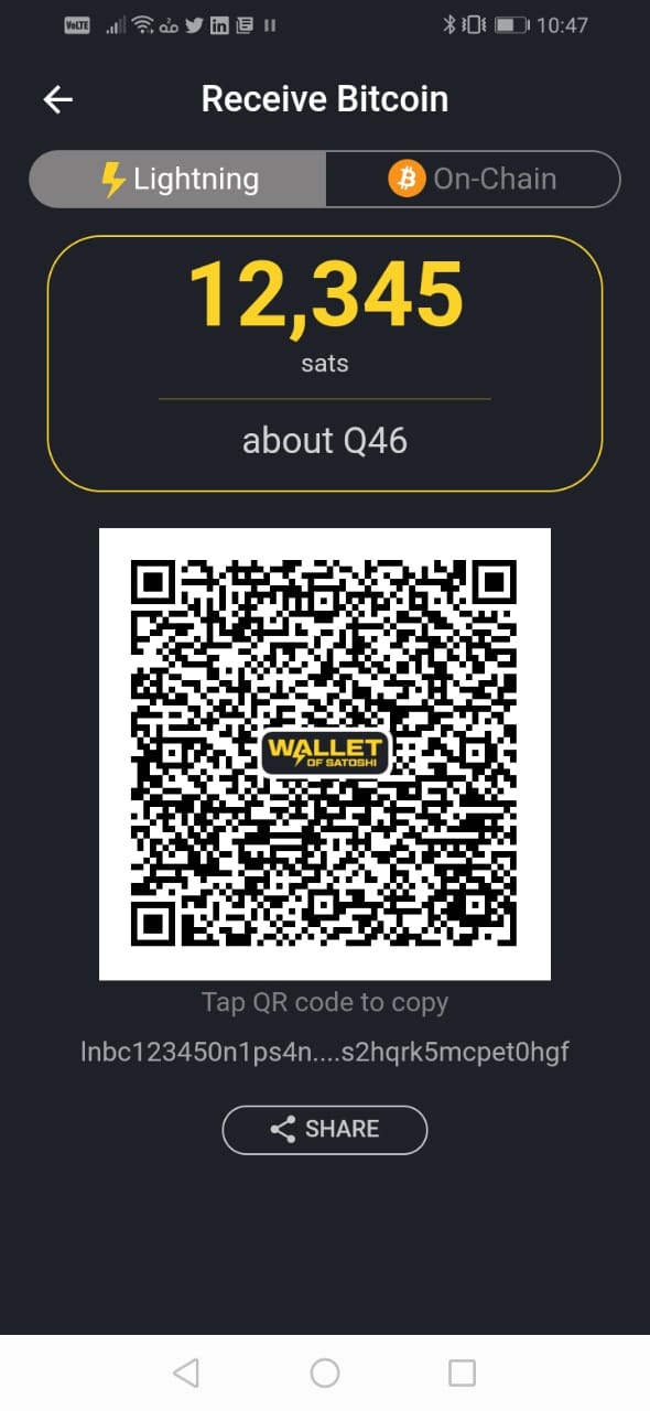 Wallet of Satoshi receive.jpeg