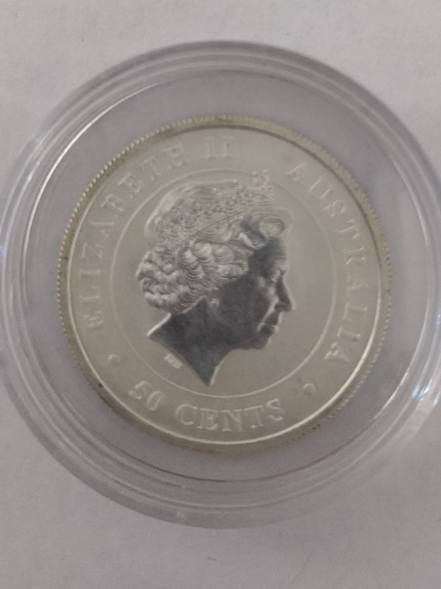 Back One Half Oz Great White Shark 2014 Silver Coin Lot 1 (2).jpg