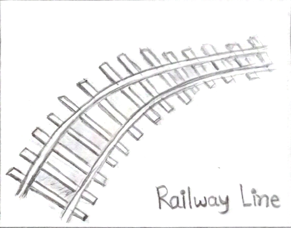Train Track Drawing Coloring book Railway, train, angle, white, text png |  PNGWing