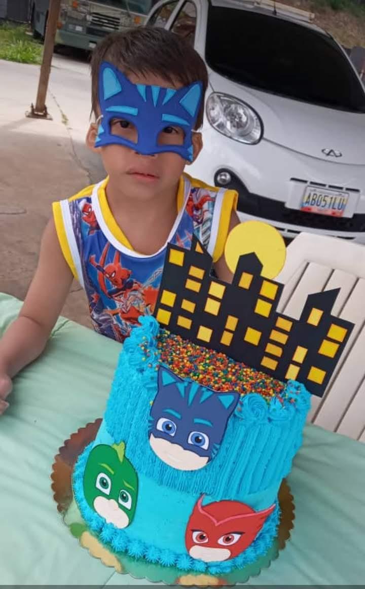 Esp-Eng] Máscaras de PJ (Héroes en Pijama) para decoración de pastel de  cumpleaños. // PJ Masks (Heroes in Pyjamas) for birthday cake decoration. —  Hive