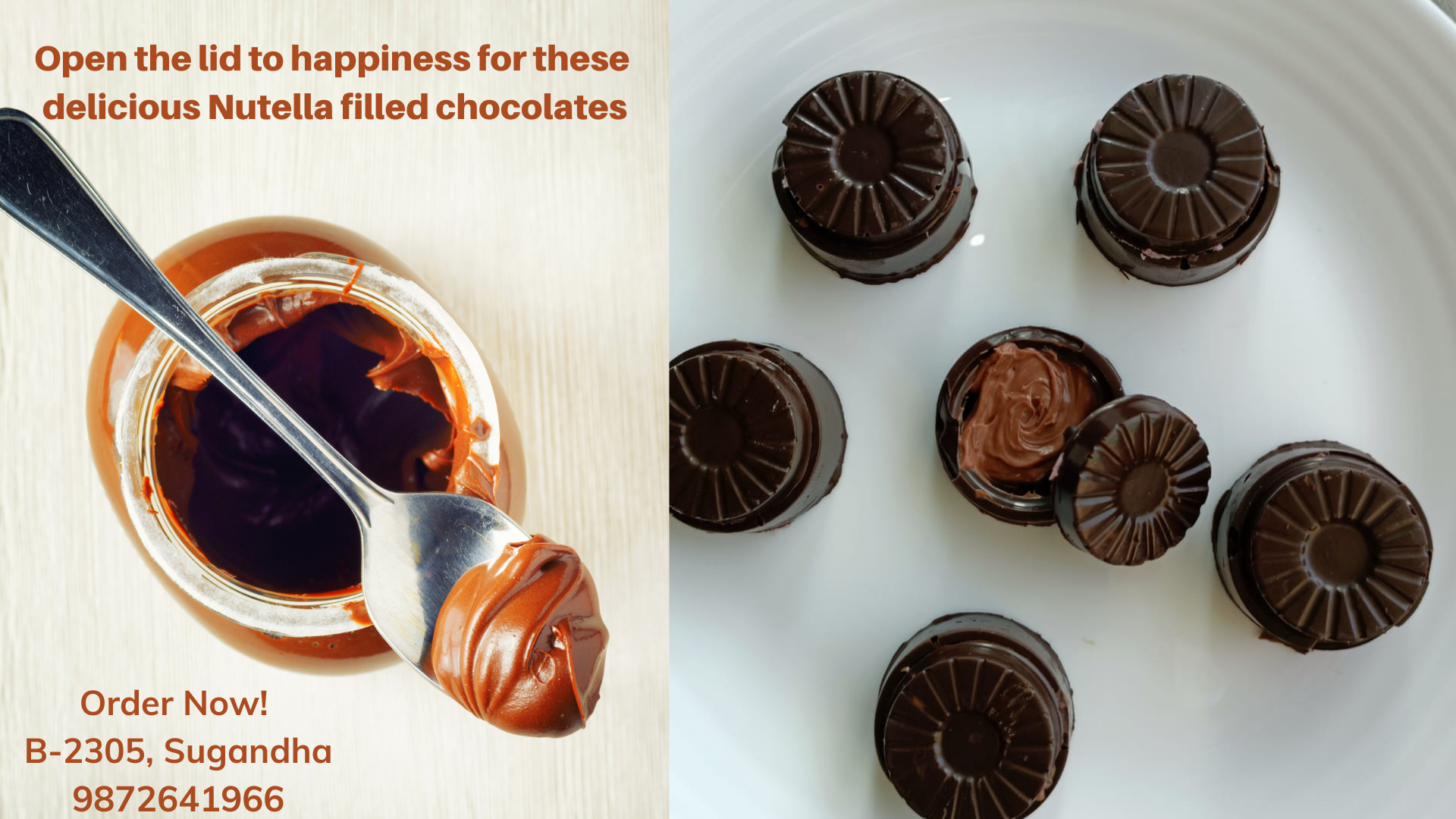 Open the Lid to Happiness for these delicious nutella filled chocolates.png